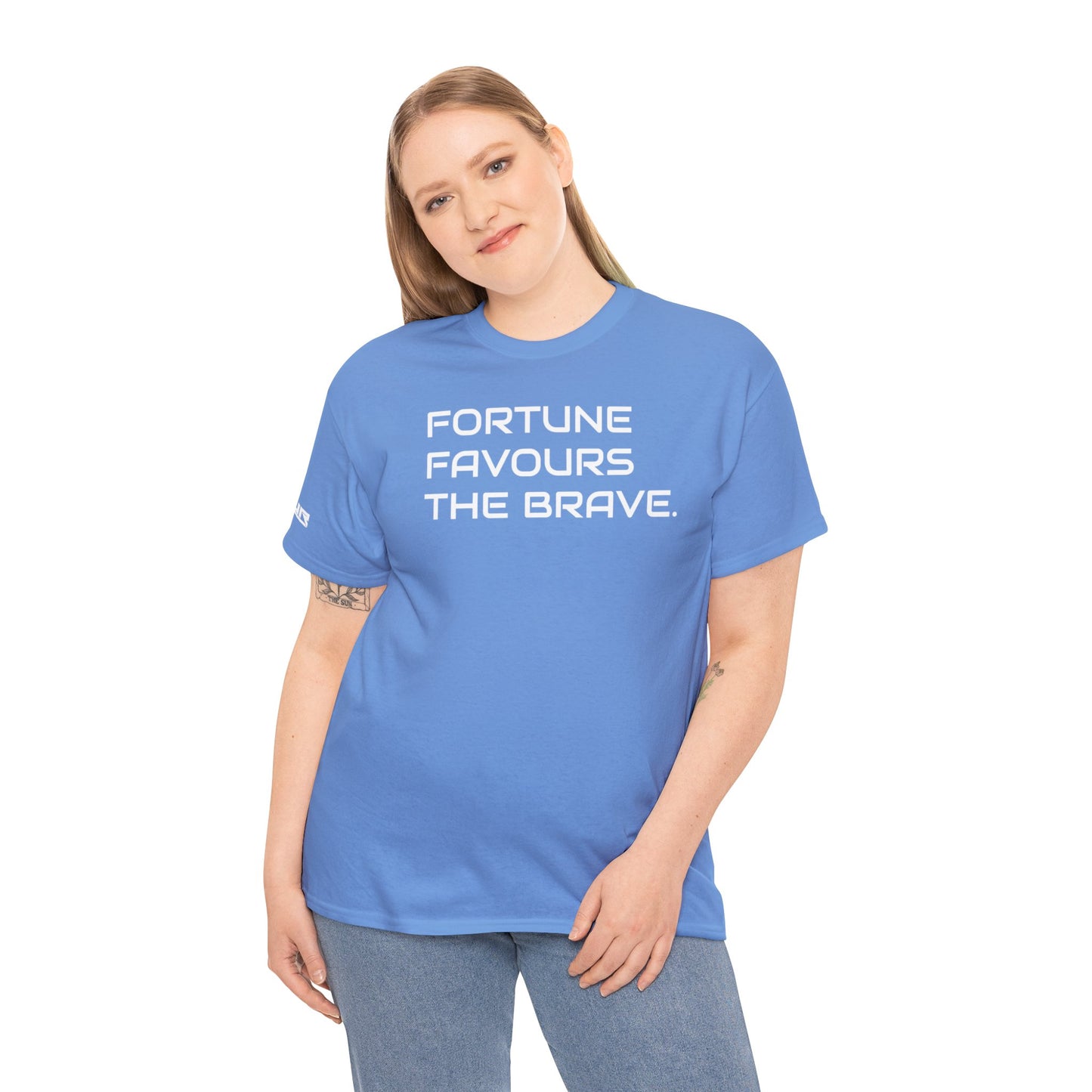 Fortune Favours The Brave Unisex Heavy Cotton Tee